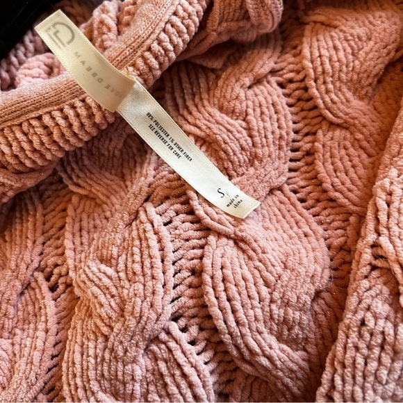 LIVE Love Dream Peach V-Neck Hooded Sweater Size Small - Picture 6 of 6